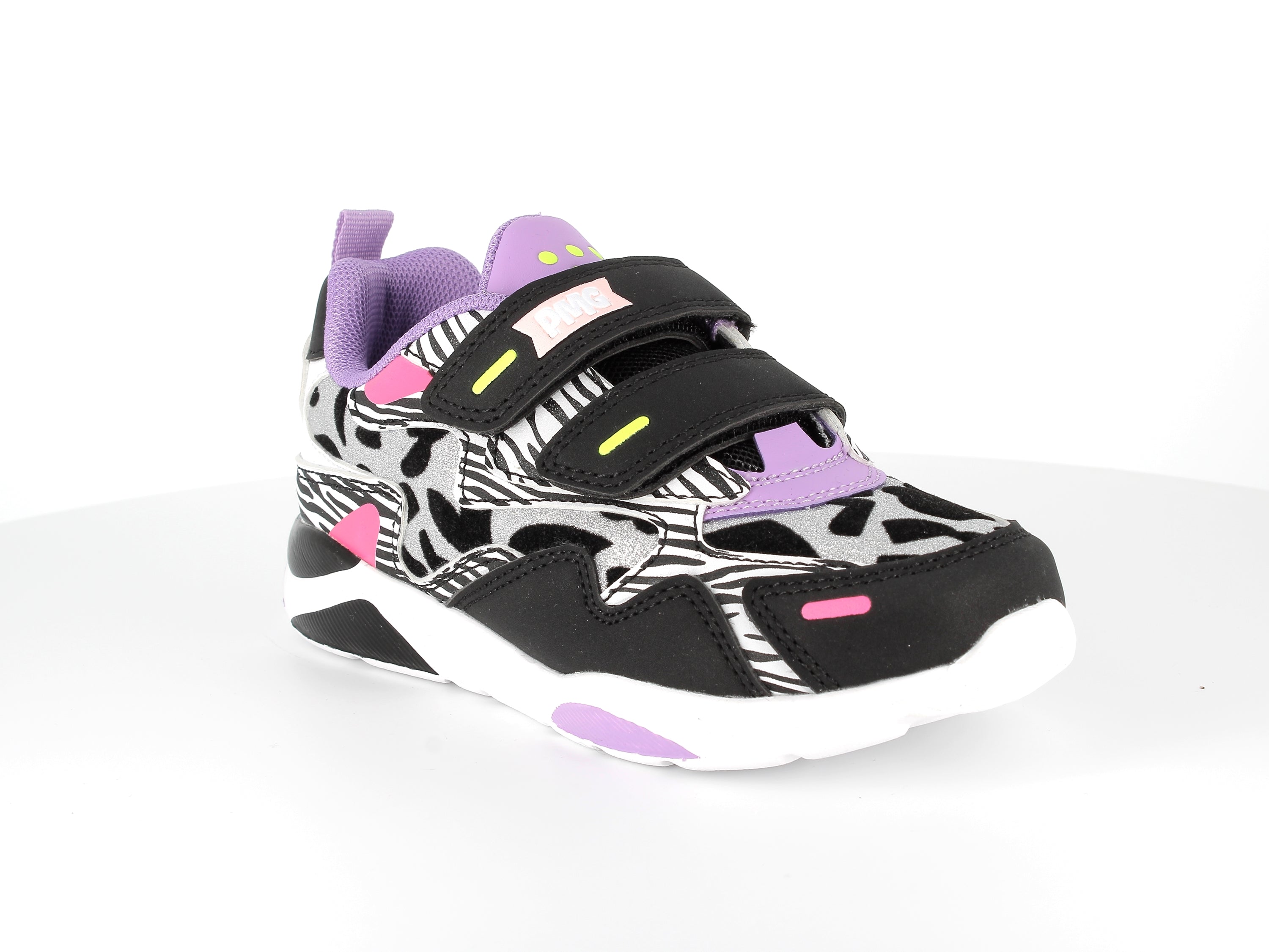 Primigi 1958011 Black/Fuchsia/Animal Print Sneaker